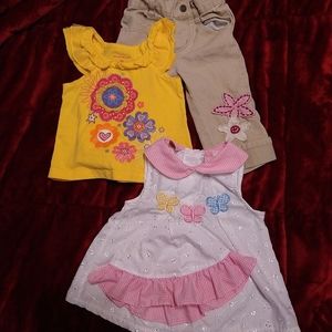 3 Mo - 12 Mo Infant Girls (9 items) Combo